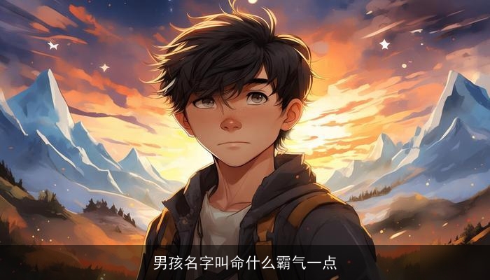 男孩名字叫命什么霸气一点