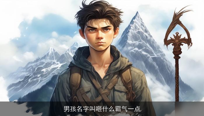 男孩名字叫咂什么霸气一点