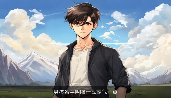 男孩名字叫哏什么霸气一点