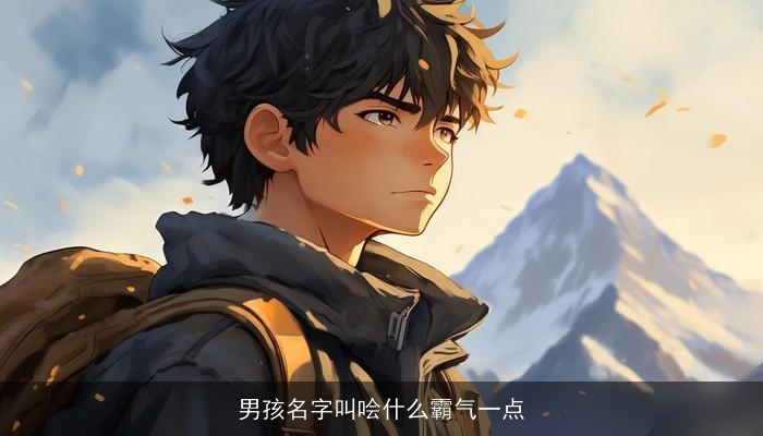 男孩名字叫哙什么霸气一点