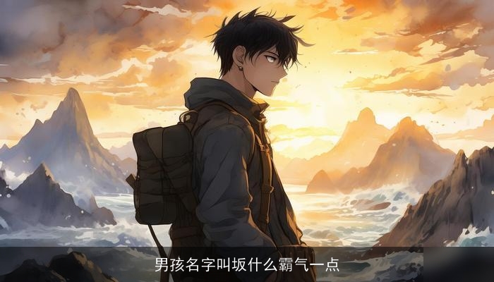 男孩名字叫坂什么霸气一点