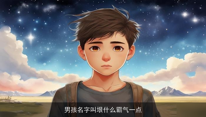 男孩名字叫垠什么霸气一点