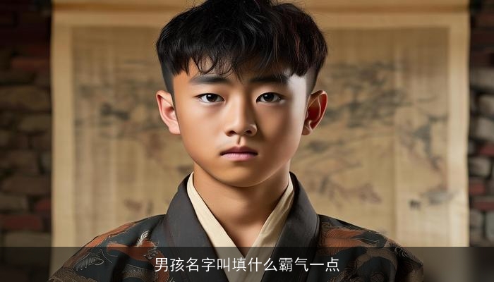 男孩名字叫填什么霸气一点
