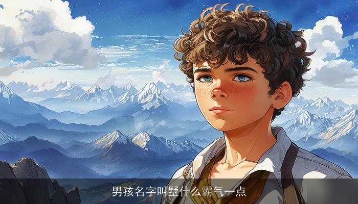 男孩名字叫墅什么霸气一点