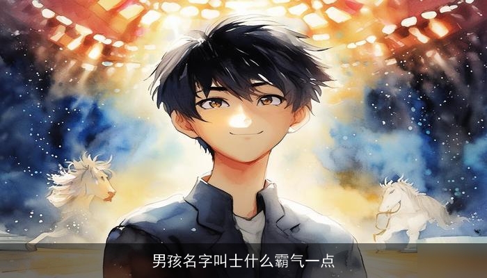男孩名字叫士什么霸气一点