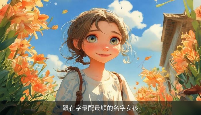 跟在字最配最顺的名字女孩