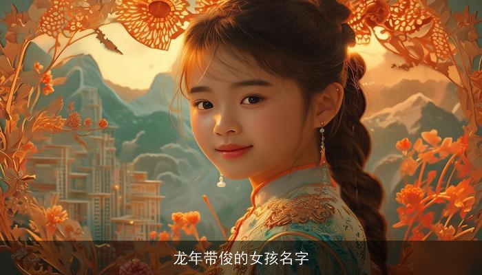 龙年带俊的女孩名字