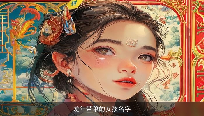 龙年带单的女孩名字